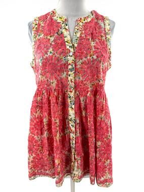 Ivy Jane embroidered floral blouse sz S